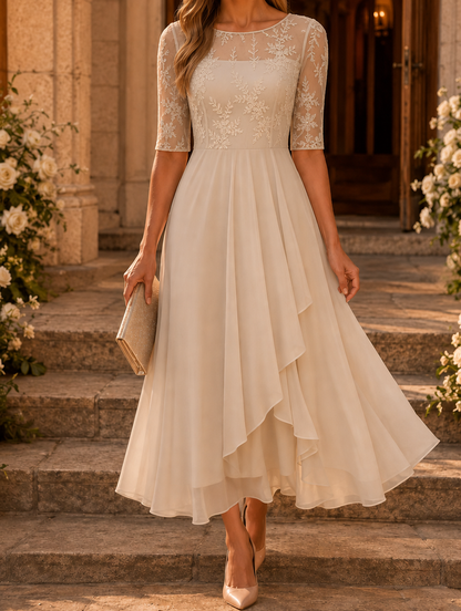 Rosa | Lace Midi Dress