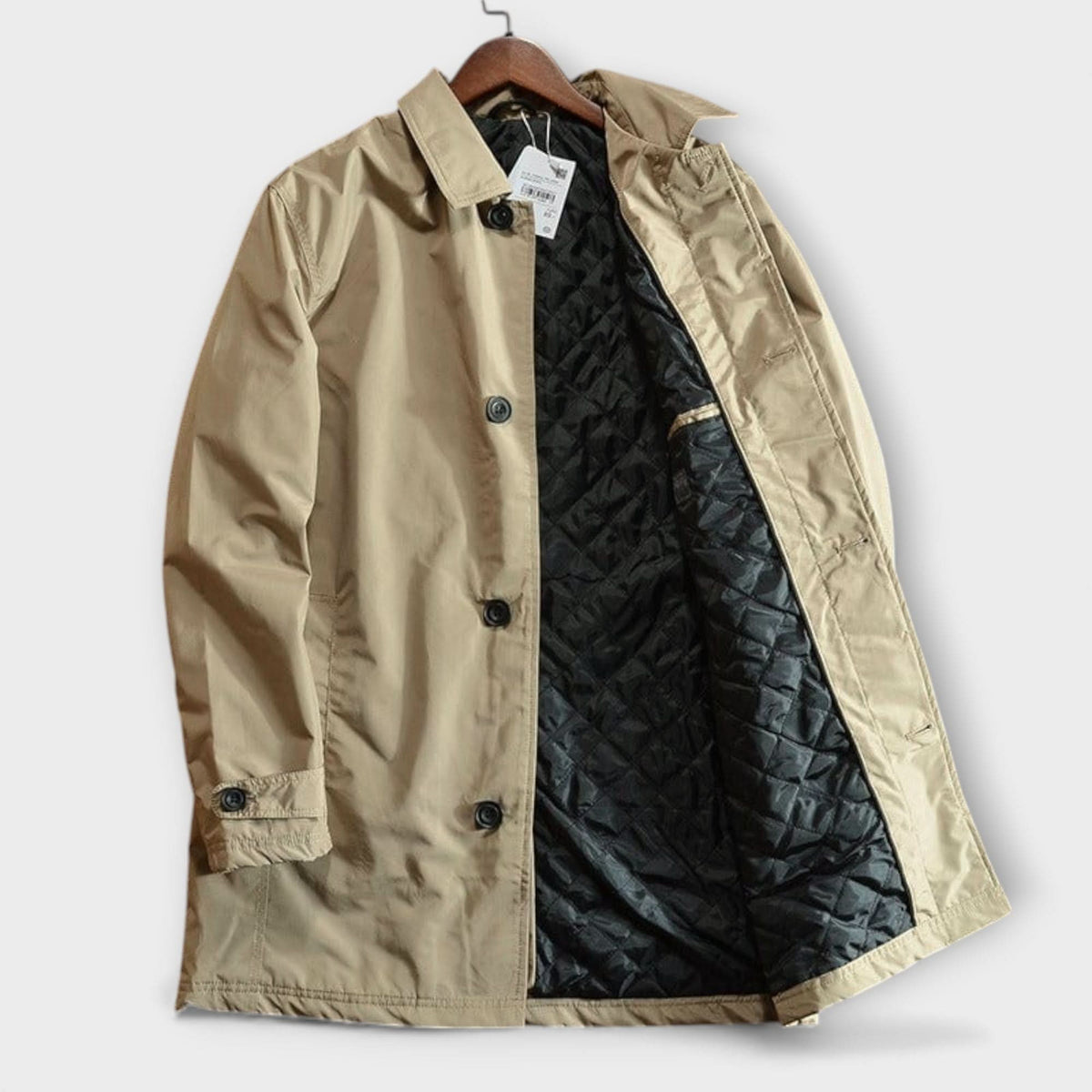 Men's Everyday Winter Coat with Functional Pockets and Cuffs - image 7