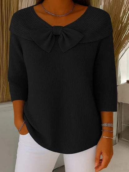 Trinidad | Jersey with Bow and Round Neck