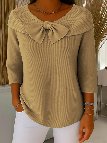 Trinidad | Jersey with Bow and Round Neck
