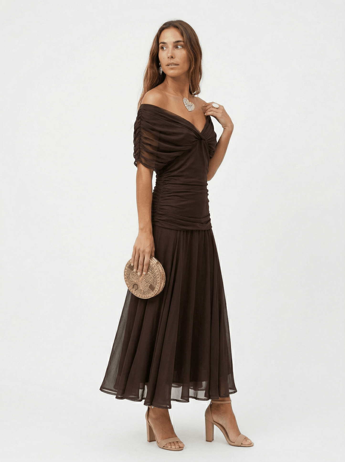 Paula™ | Long Dress with V-Neck