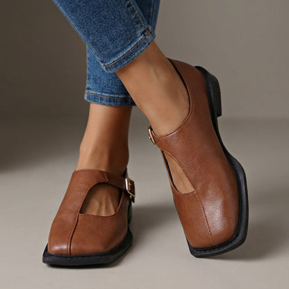 Elspeth | Timeless T-Strap Flats