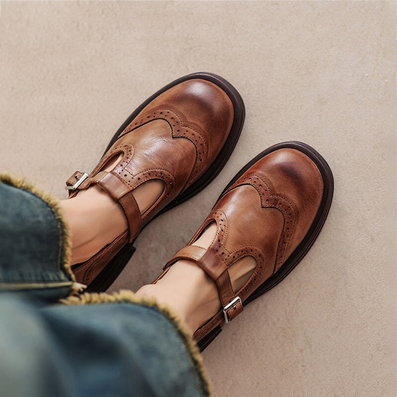 Women's Mary Jane Shoes with Strap - image 1