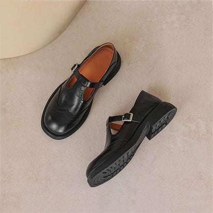 Women's Mary Jane Shoes with Strap - image 7
