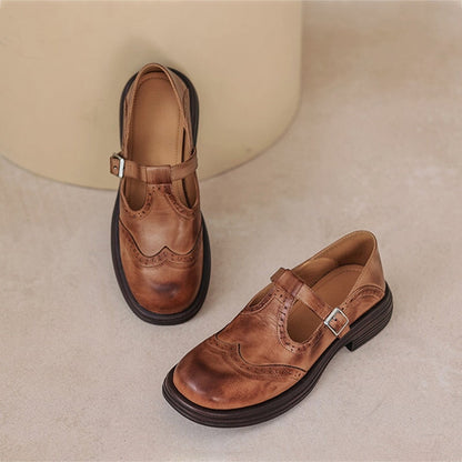 Women's Mary Jane Shoes with Strap - image 3