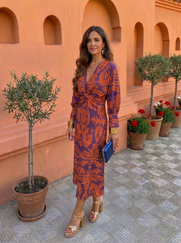 Laura™ | Midi Dress with Print