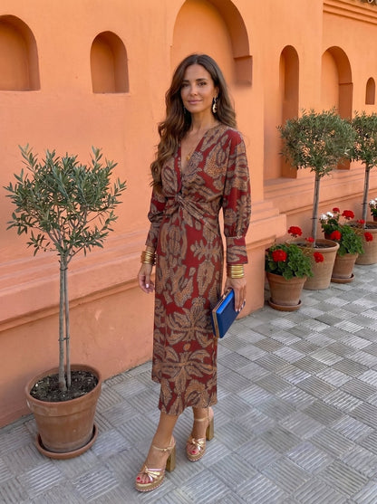Laura™ | Midi Dress with Print