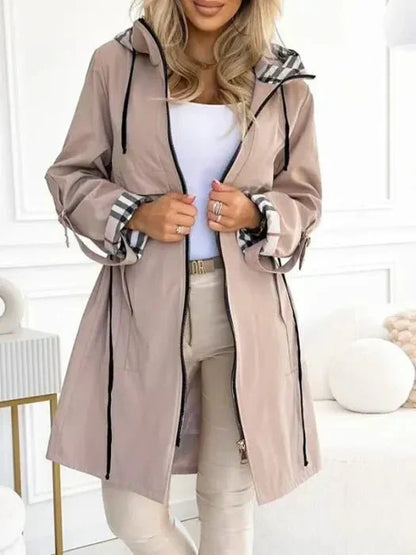 Women's Hooded Zip Coat - image 3