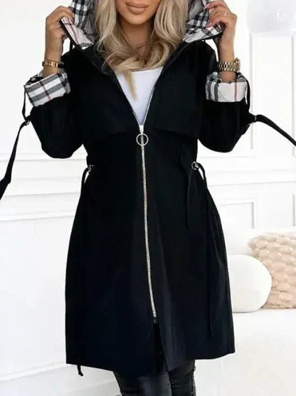 Women's Hooded Zip Coat - image 5