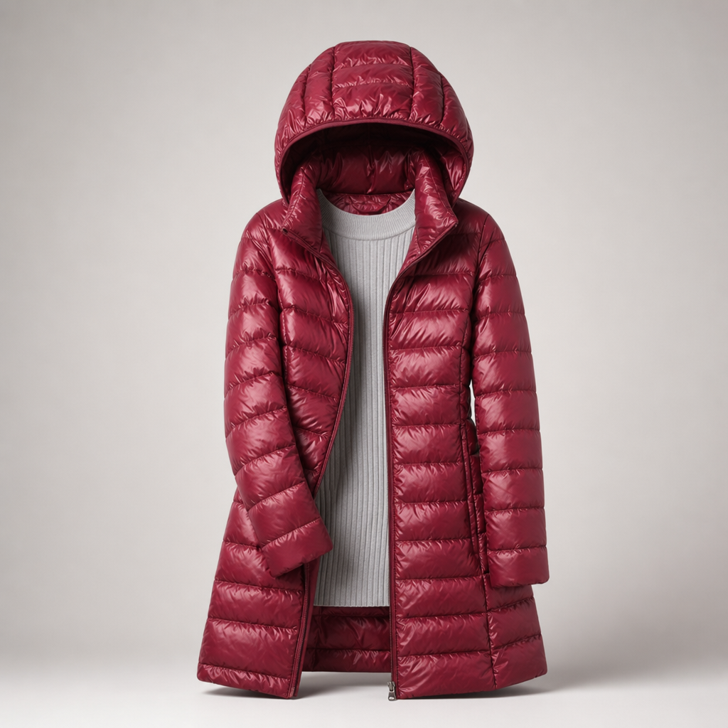 Women's Quilted Puffer Jacket with Detachable Hood - image 5