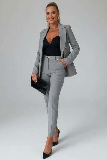 Women's Double-Breasted Blazer Suit Set - image 12