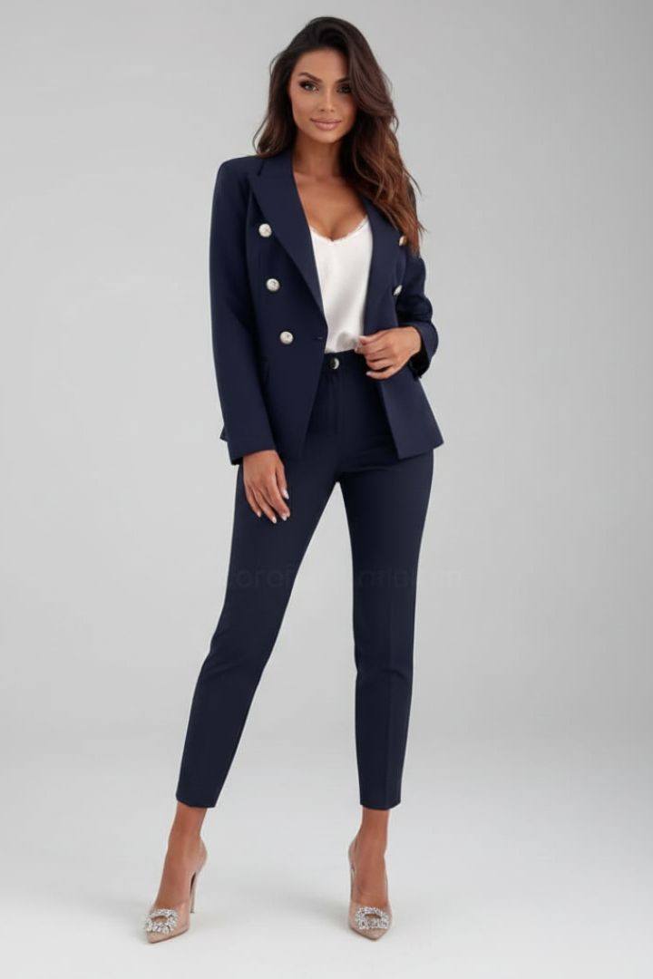 Women's Double-Breasted Blazer Suit Set - image 7