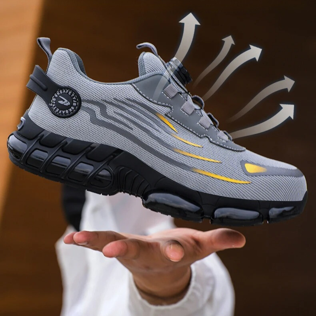 Unisex Knit Work Trainers - grey