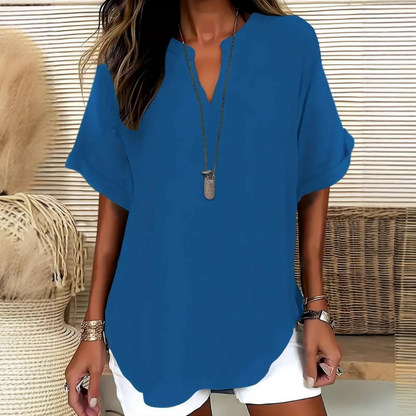 Isla | Lightweight Top with V-Neck