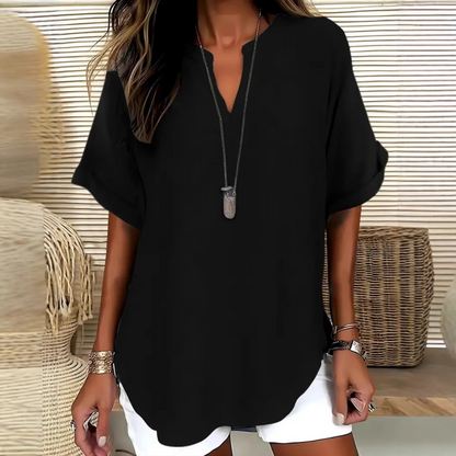 Isla | Lightweight Top with V-Neck