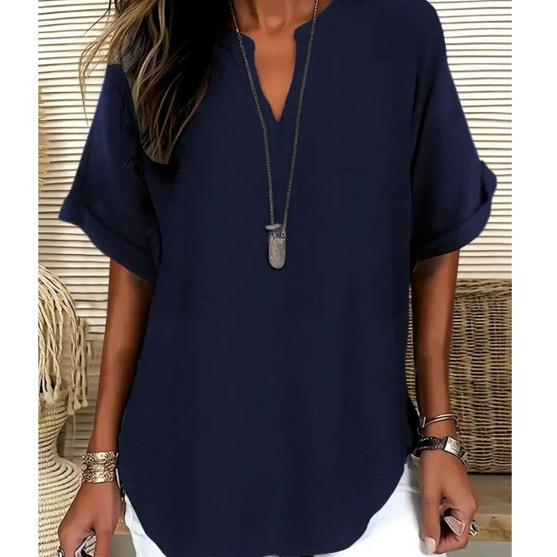 Isla | Lightweight Top with V-Neck