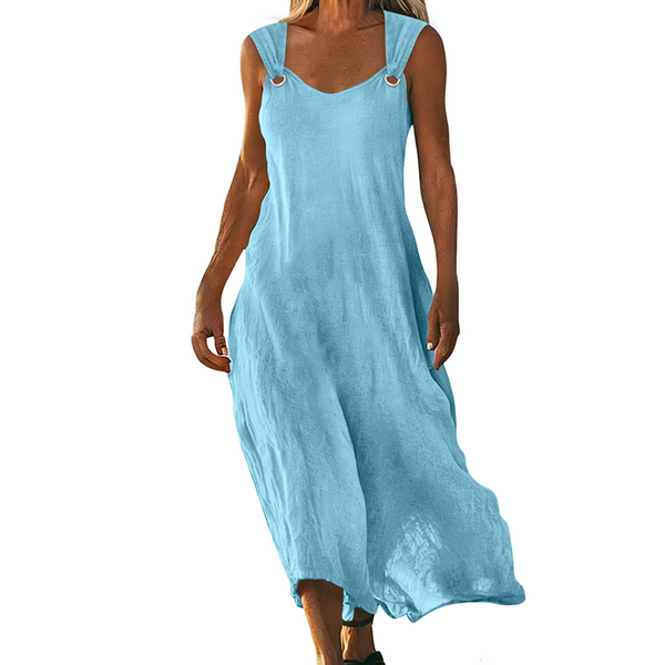 Yvonne - Elegant Sleeveless V-Neck Dress