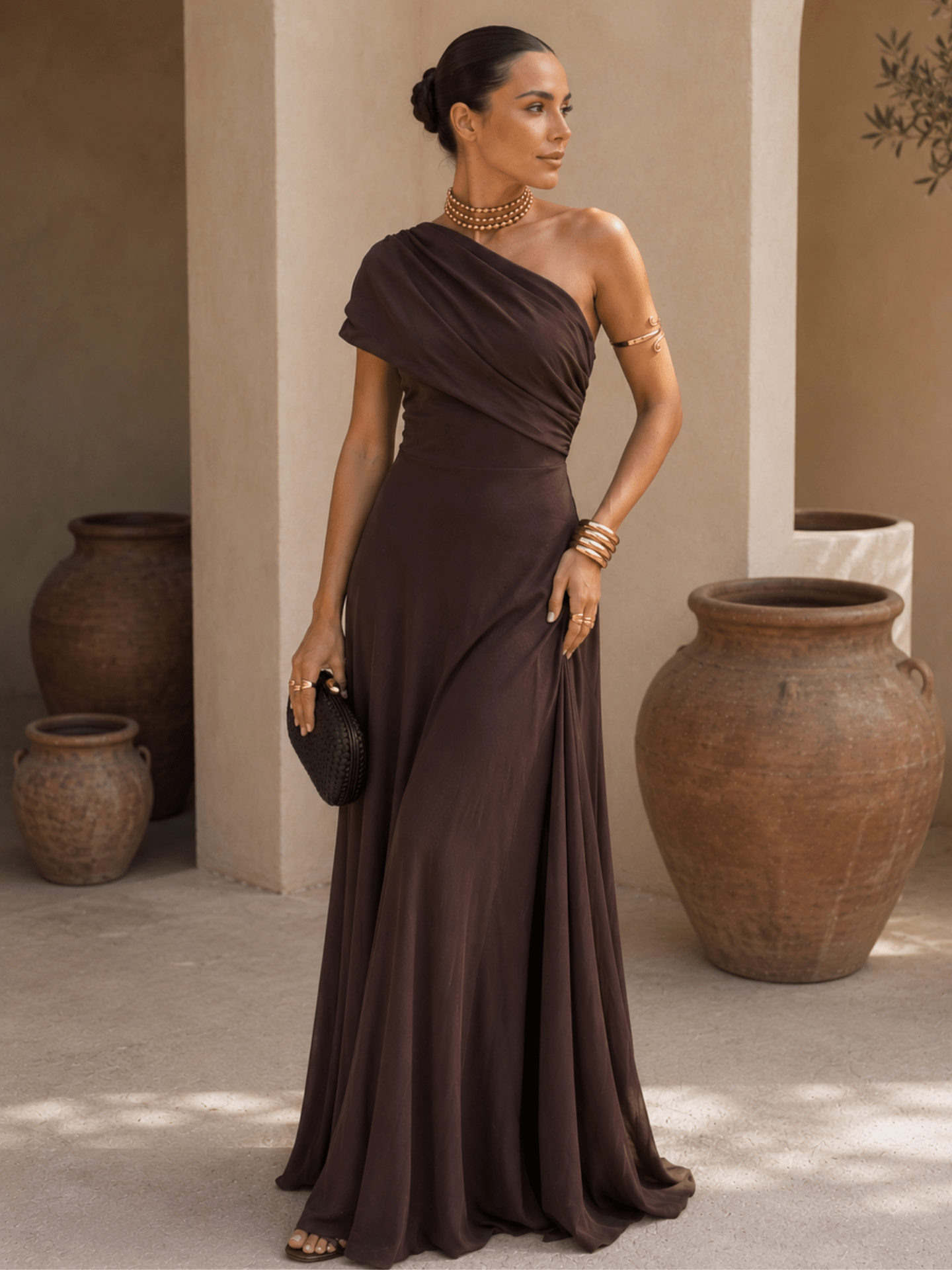 Adriana™ | Toledo-Style Dress in Brown