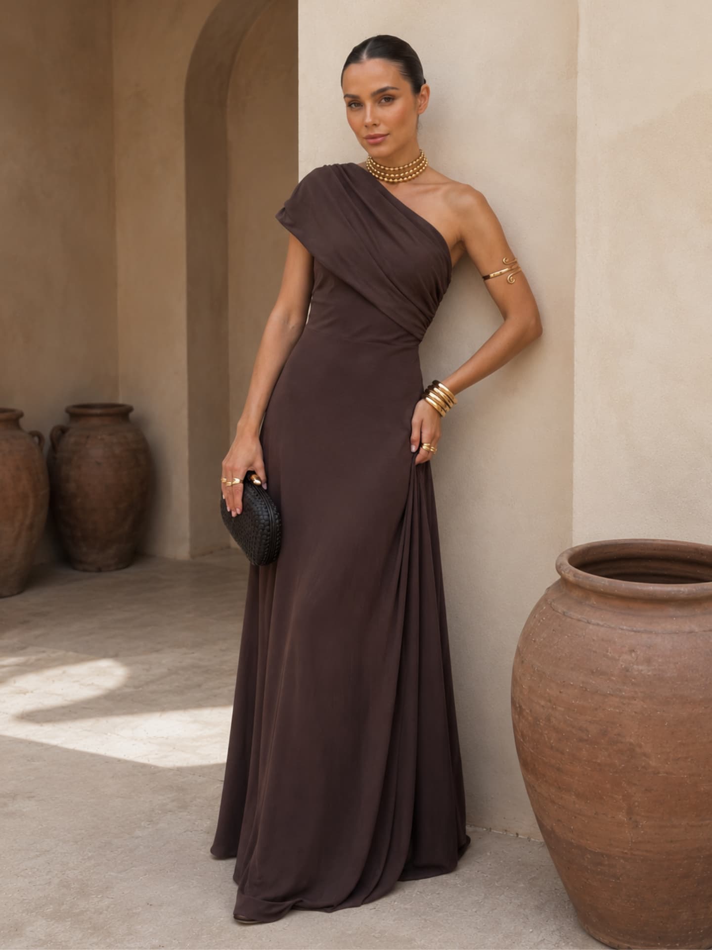 Adriana™ | Toledo-Style Dress in Brown