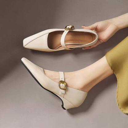 Delia | Buckled Mary Jane Heels