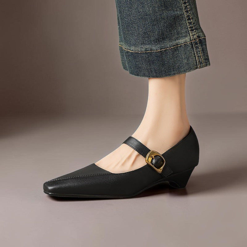 Delia | Buckled Mary Jane Heels