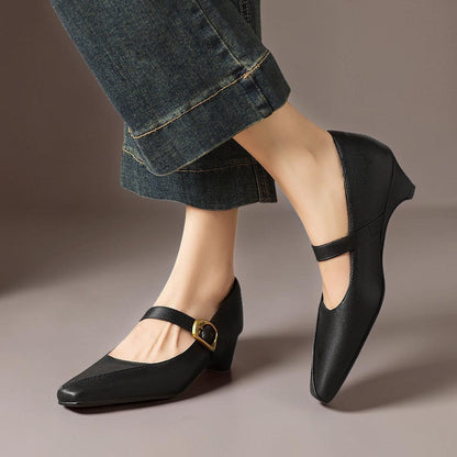 Delia | Buckled Mary Jane Heels
