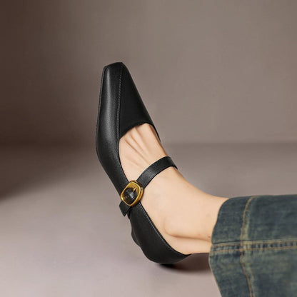 Delia | Buckled Mary Jane Heels