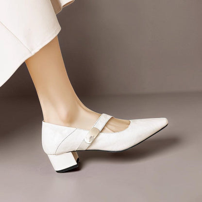 Sabella | Refined Square-Toe Mary Jane Pumps