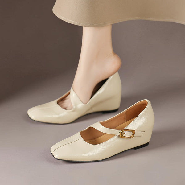 June | Buckled Mary Jane Flats