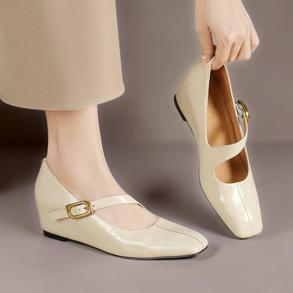 June | Buckled Mary Jane Flats